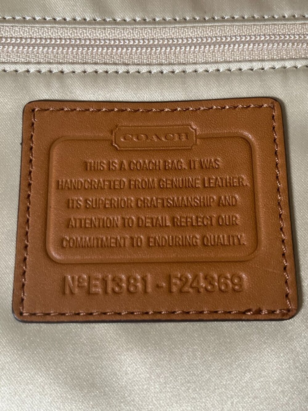 Coach Park Glove Tanned Leather Convertible Shoulder Crossbody 124369 EUC - Picture 16 of 16